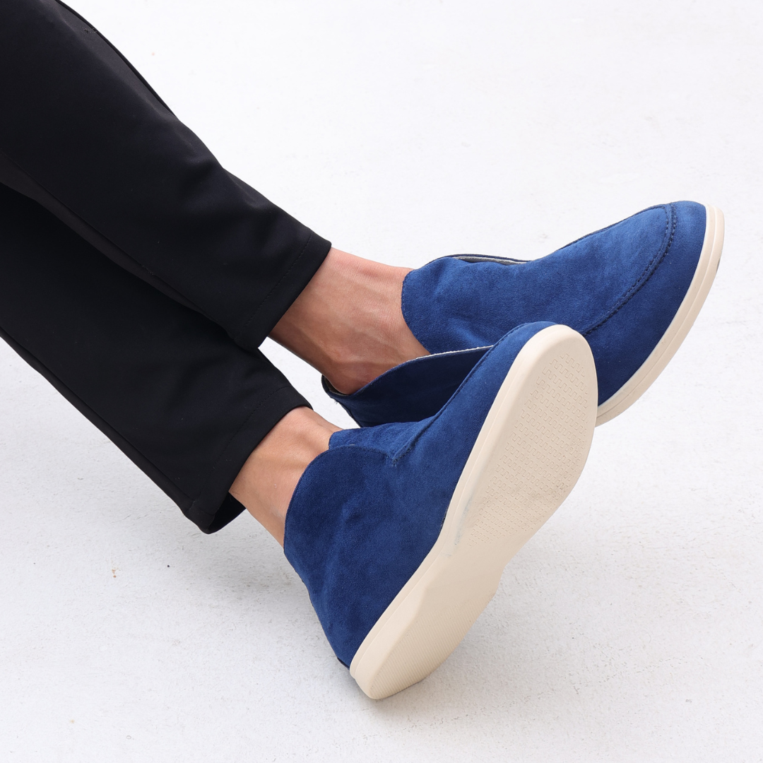 Hoge Suede Loafers