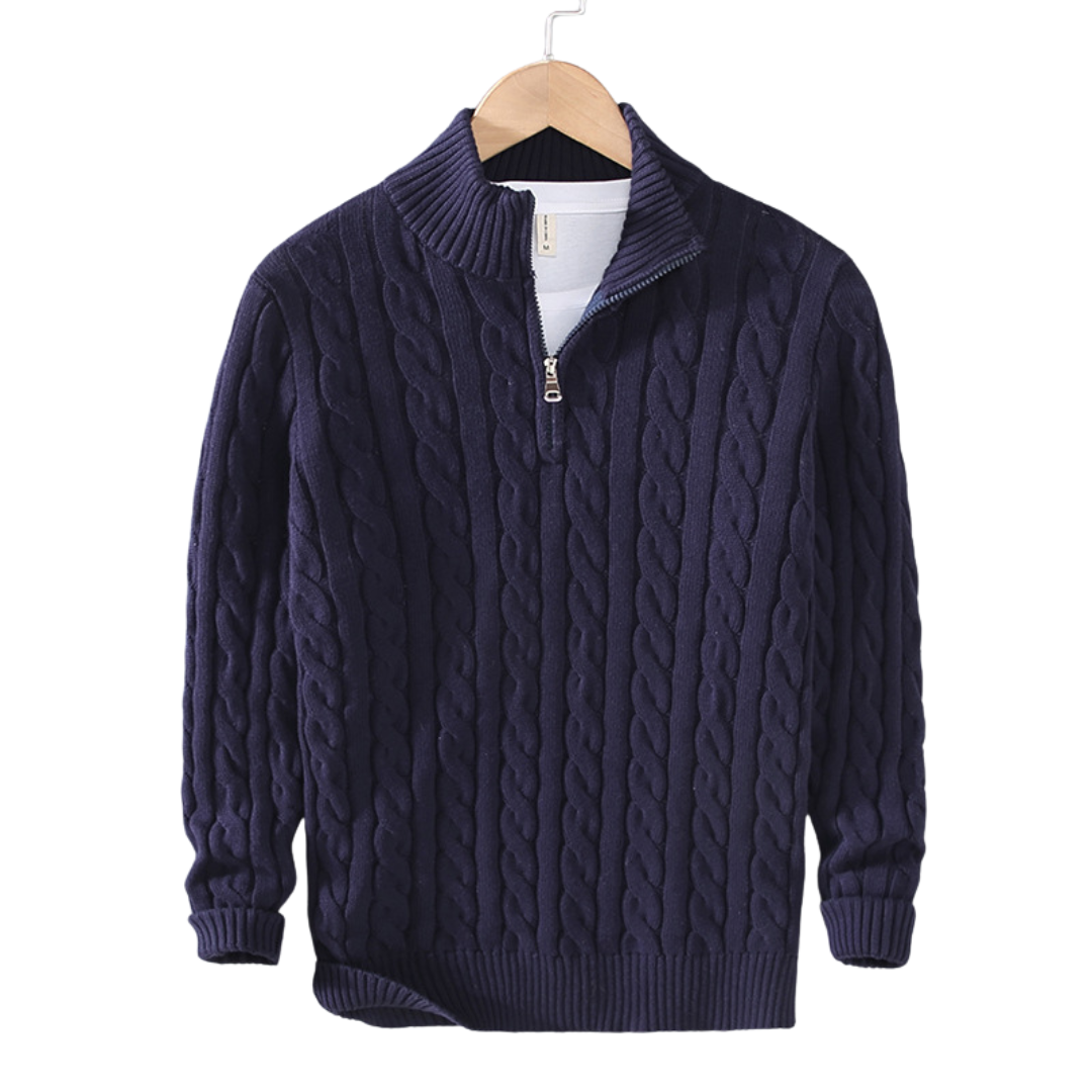 Vincent | Gebreide Half Zip