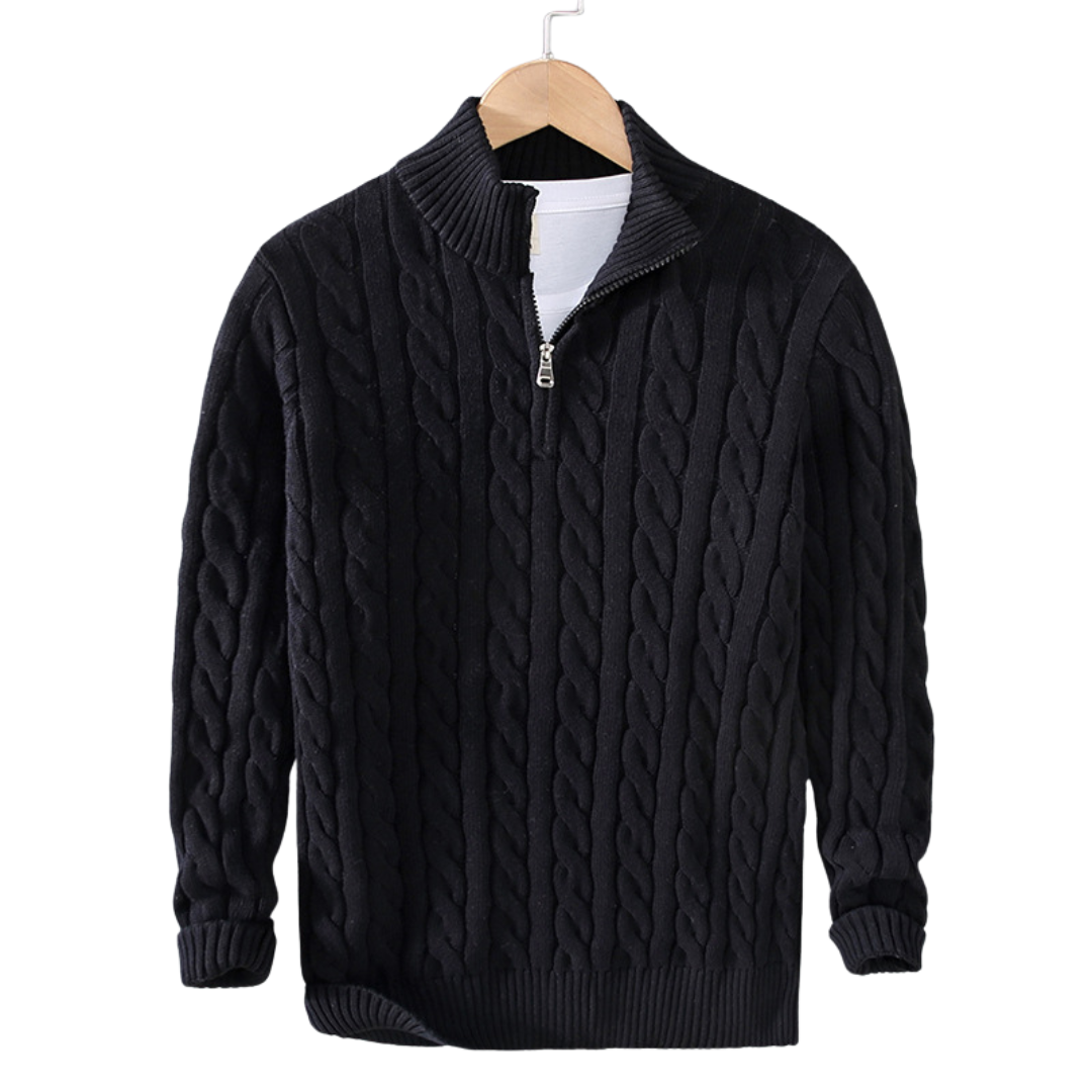 Vincent | Gebreide Half Zip