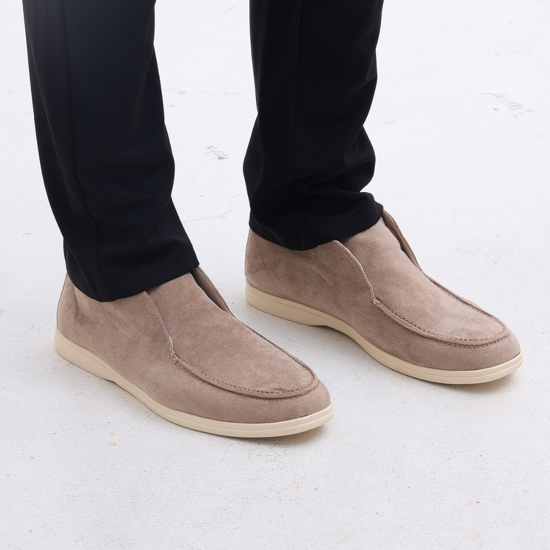 Hoge Suede Loafers